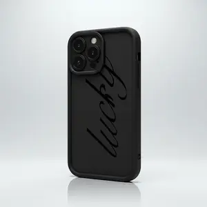 Chic Cursive "Lucky" Script Trendy Minimalist Phone Case for iPhone17/17PROMAX/17PRO/16/15/14/13/12/GALAXYS21/S22/S23/S24 Celestial Eye Layered Phone Case layered drop protection Cool trend BOBOJT1537002
