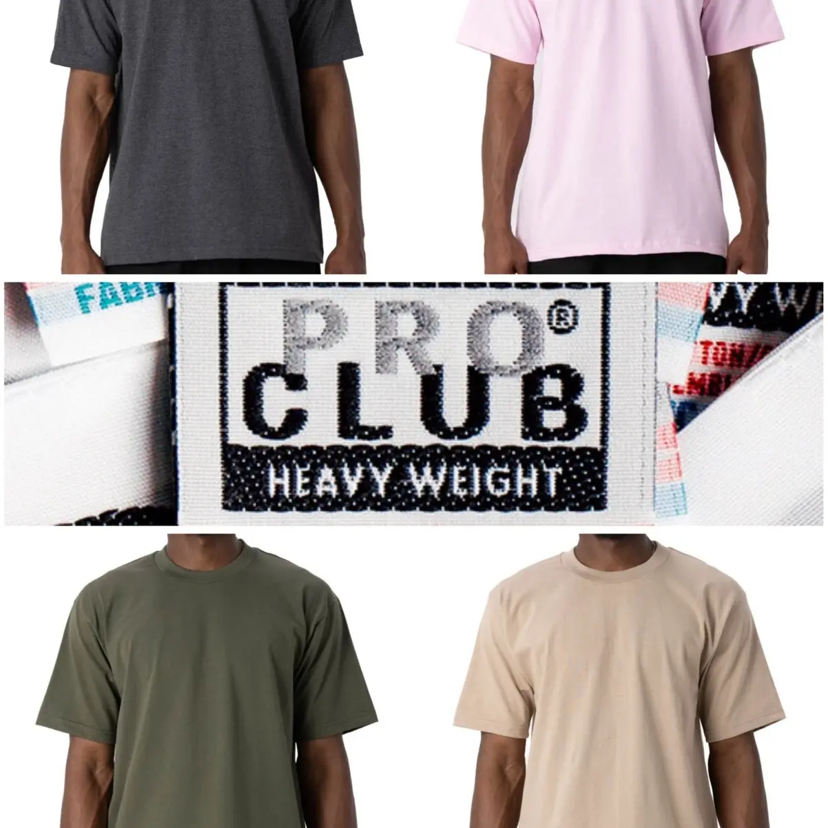 Pro Club Heavyweight Short Sleeve T-Shirts/MULTIPLE COLORS PROCLUB