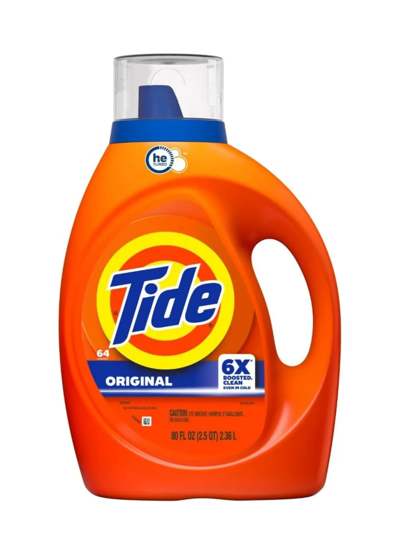 Tide Laundry Detergent Liquid, Original Scent, 64 Loads, 80 FL OZ, Works on 100% of Common Stains, Laundry Soap, Liquid Laundry Detergent