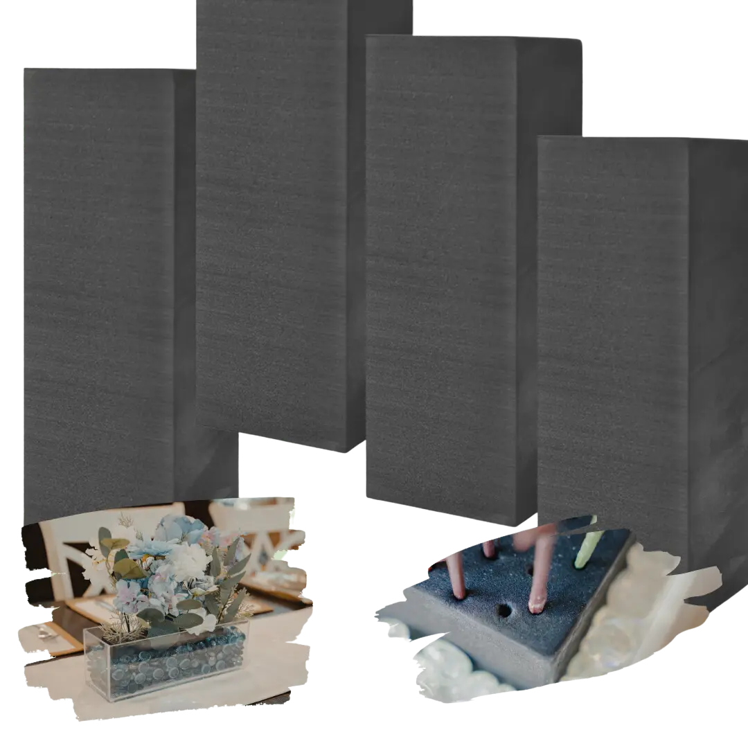 XCEL Floral Foam Blocks - Reusable, Weather Resistant Foam - Perfect for Fresh & Artificial Flower Arrangements, Crafts, Planter Boxes, Home Decor & More