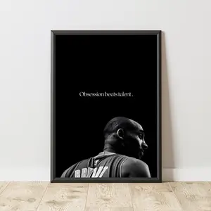 Kobe  Motivational Poster, Home Decor, Motivation Wall Art, Motivational Print