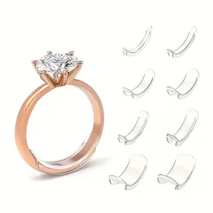 Adjustable Ring Sizer Set, Easy Universal Fit Rings Size Adjuster Tool, Invisible Adjustable Finger Guard Pad, Fits All Standard Sizes