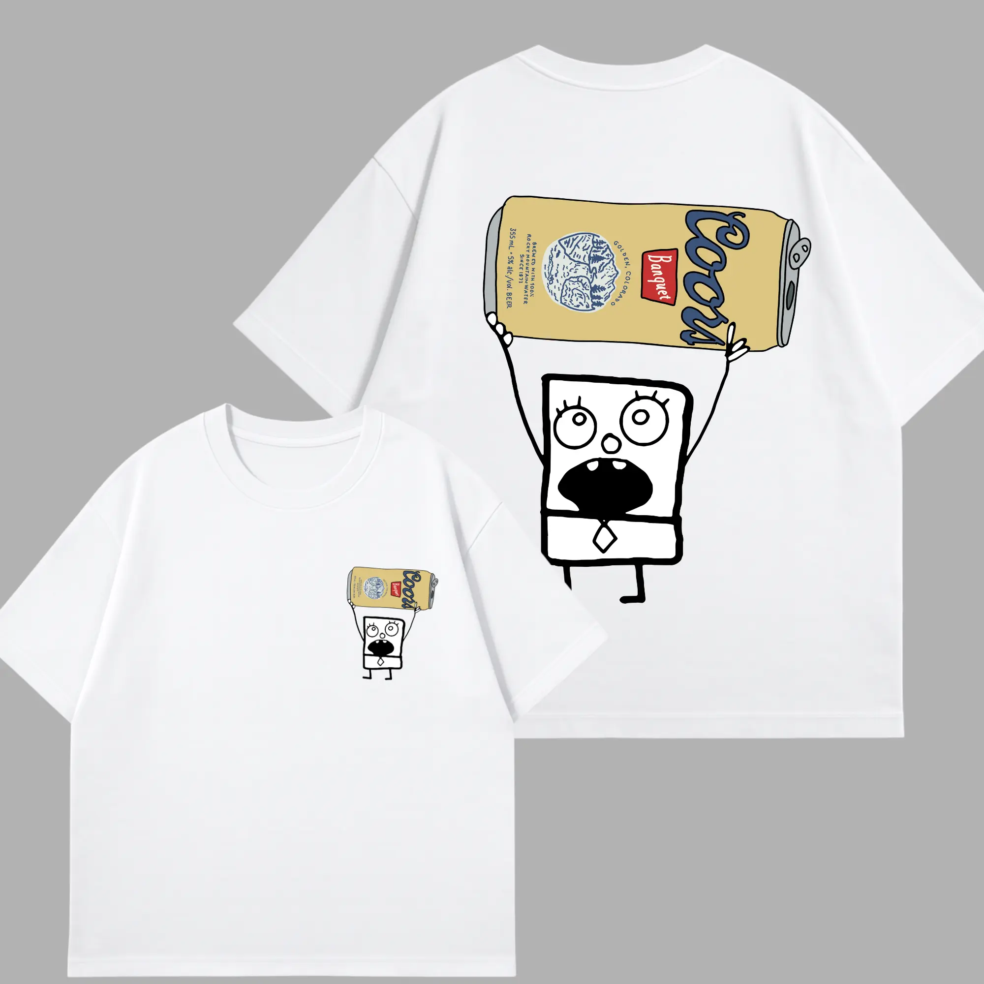 Doodle Beer Essential T-Shirt – Funny Tshirt, Graphic Tee, Meme Shirt for Men, Trendy Funny Shirts for Beer Lovers