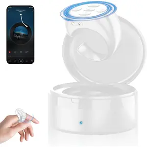 Fingertip Wireless Bluetooth Remote Control,TIK-to-k Remote Control APP Kindle Page Turner, Scrolling Rings Rechargeable Camera Video Recording Remote for Phones Tablets (White)