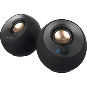 212 MAIN Pebble V2 Audio Speakers - Creative Labs 51MF1695AA000 Model, Stereo Sound, USB-C Port, USB-Connected Stereo Design