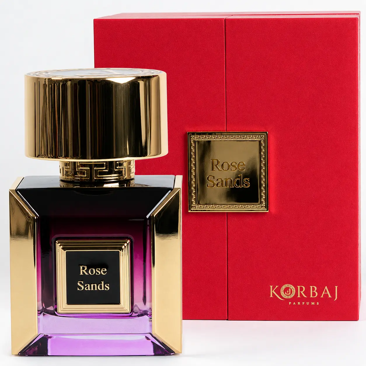 KORBAJ PARFUMS Rose Sands Extrait de Parfum, Unisex Gourmand Fragrance with Caramel Milk and Honey, Arabian Floral Sweet Perfume with Vanilla Scents, 100ml, Floral Sweet Fragrance, Unisex Fragrance