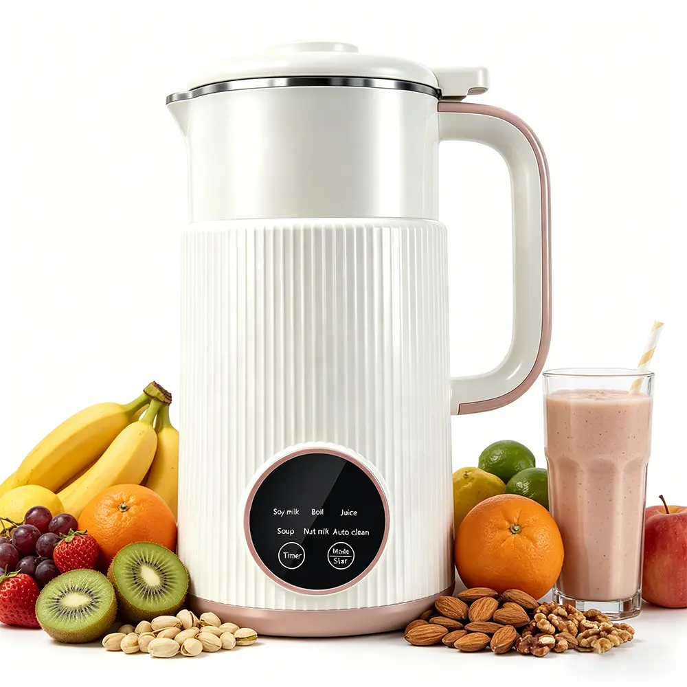 【SUMMER SALE】 8-in-1  Nut Milk Maker Automatic Almond Milk Machine, Homemade Plant-Based Milk Maker for Oat, Soy, Juice, Chowder with Delay Start, Keep Warm & Auto Clean