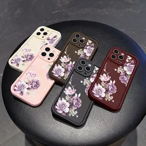 High bamboo flower design restoring ancient ways, suitable for couples to use following, applicable to apple 11/12/13/11/14/16/17/15 / PRO/PROMAX/PLUS/Air phone models, such as the right choice of boyfriend and holiday gifts Casing Cover Accessories