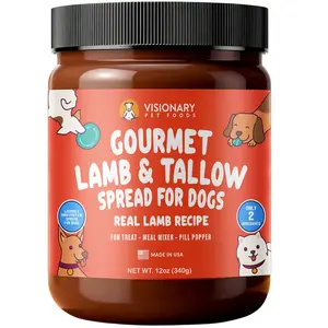 Lamb & Beef Tallow Dog Meat Spread – High-Protein, Low-Carb Keto Treat | 12oz Jar Lamb & Beef Tallow Dog Meat Spread – High-Protein, Low-Carb Keto Treat | 12oz Jar