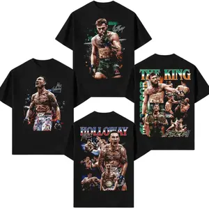 UFC 329 Graphic Tee, Conor McGregor The Notorious Shirt, Max Holloway Blessed T-Shirt, Mystic Mac Champion Fan Merch, MMA Fight Night Cotton Tee, Streetwear Top, Gift Shirt for UFC Fans