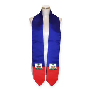 Haitian Haiti Flag Graduation Stole Sash