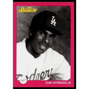 Jose Offerman 1991 Studio #186 Los Angeles Dodgers