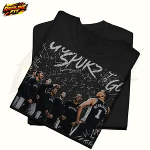 Wembanyama Graphic Shirt, Basketball Player TShirt Spurs Lotería Style Graphic Tee Retro Sports Fan Shirt Vintage Inspired Unisex Tee