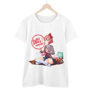 Doki Doki Literature Club Graphic Tee - Vintage Graphic Tee – Unisex S-3XL – Menswear & Womenswear – Streetwear Tops – Casual Cotton Crewneck Shortsleeve T-shirt