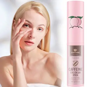 ROZINO Caffeine Eye Cream Stick - Moisturizing & Restoring Skin Vitality - Premium Quality Peach Design - For Enhanced Skin Hydration