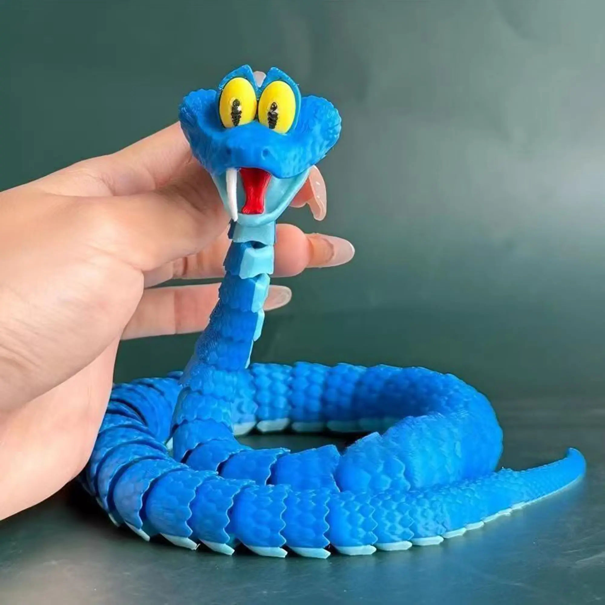 Cute Kids Gift 3D Printed Gary the Snake Fully Articulated Movable ...