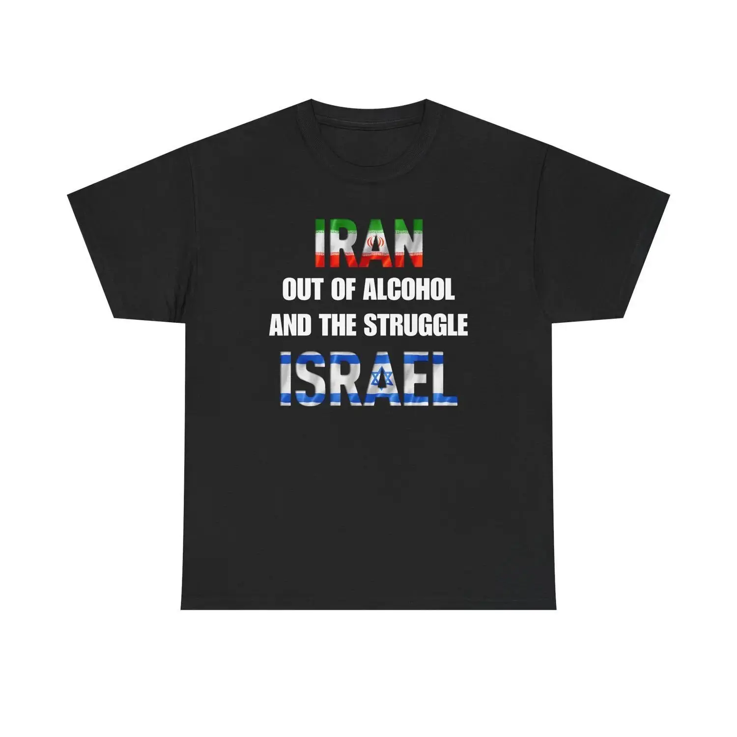 Unisex  Cotton Loose-Fitting All Seasons Graphic Print T-Shirt - Funny Joke "I Ran out of Alcohol and the Struggle is Real"  Cotton Tee, Gift for Men