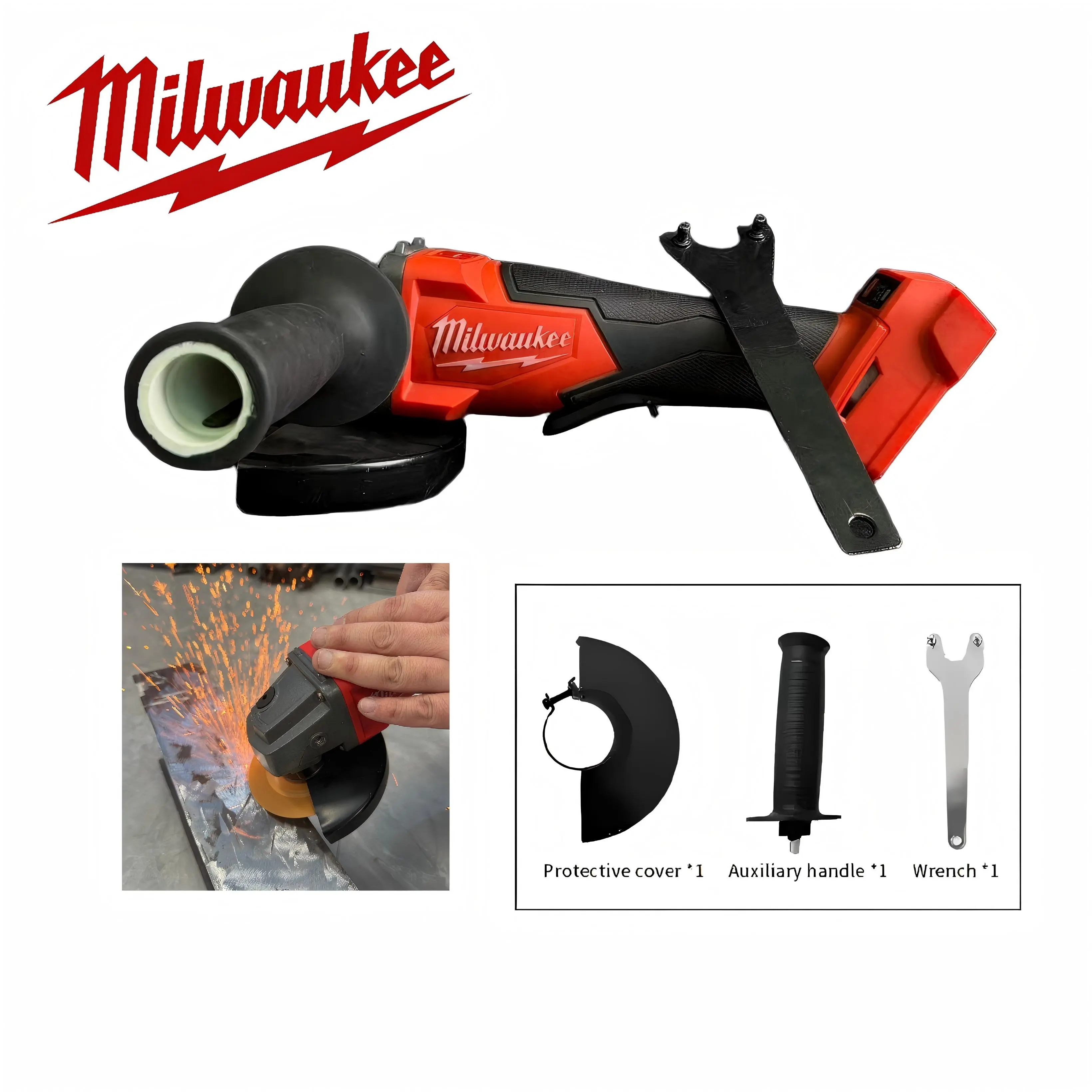 Milwaukee 125mm Cordless Angle Grinder Kit, Power Tools for Metal Cutting, Grinding | MilwaukeeTools AngleGrinder