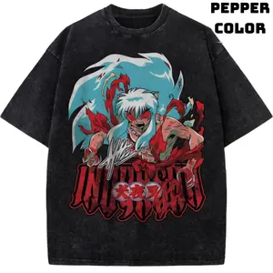 Inuyasha Shirt, Anime Shirt, Vintage Graphic Tee, Unisex Cotton Trendy T-Shirt, Gift T-Shirt, Top Streetwear Menswear Womenswear