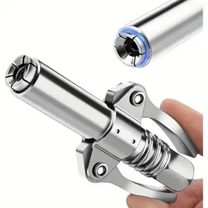 High Pressure Lubricating Coupler Adapter, Compatible with All 0.32cm Npt Oil Guns, Ideal for Machinery & Equipment Maintenance, Automotive Maintenance Tools