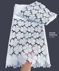 Beautiful Cotton guipure African Cord Lace of 5 Yards.