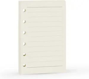 A7 Planner Refill, A7 Agenda Refill Paper Rulled Line for 6 Rings Filofax, Personal Mini Journal Inserts, 6 Holes/100gsm,Pocket Size 4.84 x 3.23'',