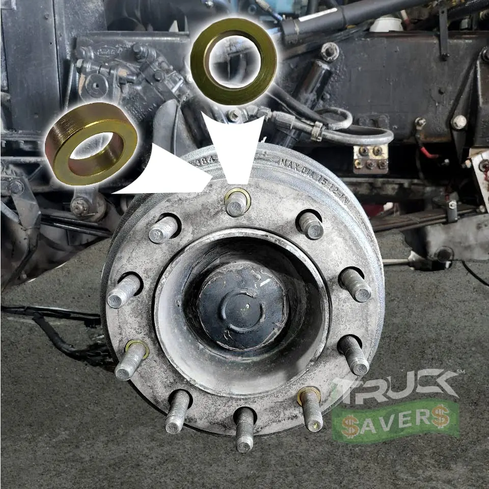 VibraSavers Centering Brake Drums Steel Front Drum Set of 6 for Whole Truck Minimize Vibrations 3 Units per Wheel
