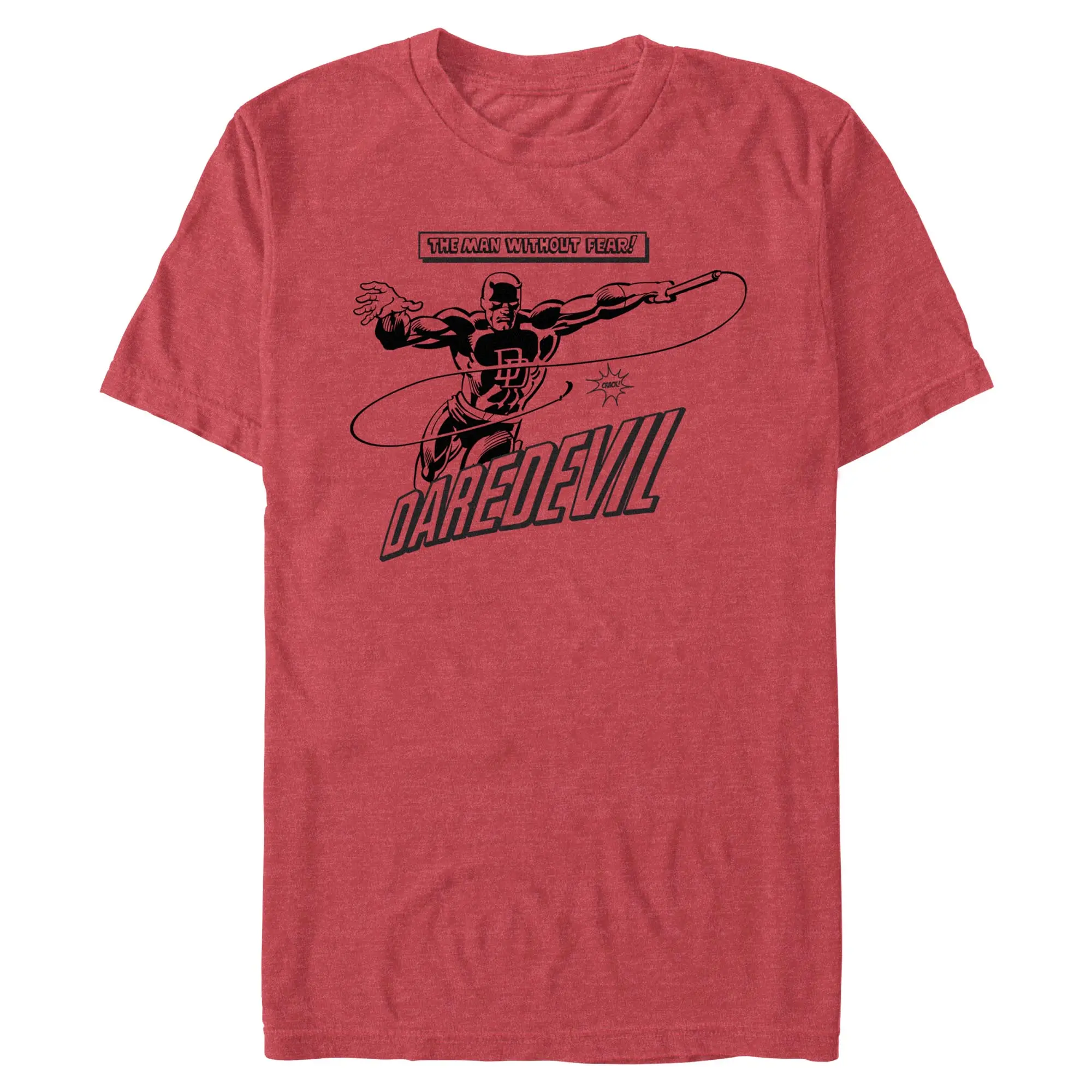Men's Marvel Daredevil The Man Without Fear Superhero Short-Sleeve Stylish Fashion Menswear T-Shirt, Top