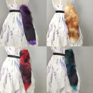 Electric Moving Fox Tail Cosplay Accessory| Sound Activated & Remote Control Real Fur Tail,Anime Cosplay Electric Fox Tail