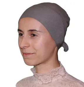 Firdevs Luxury Jersey Hijab Bonnet Underscarf Grey