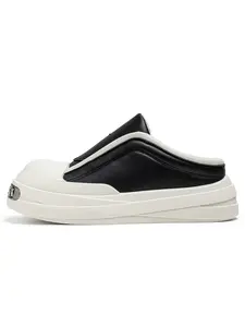 Men's Thick Sole Derby Shoes, Slip-On Casual Board Sneakers, Comfortable and Versatile, Perfect for Everyday Wear, Easy to Put on