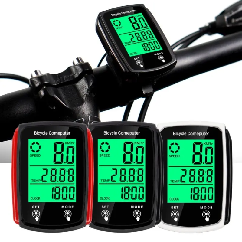 Multifunctional Waterproof Digital LCD Bike Computer, Real-Time Speedometer, Mileage Tracker, Monitoring, Suitable for Mountain Road Bikes, Cycling, Outdoor Sports, Bike Accessories