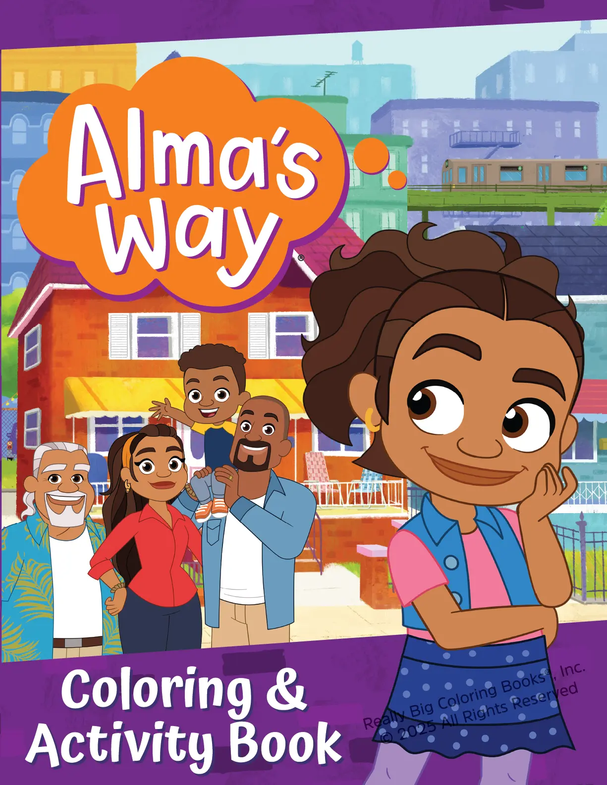 Alma's Way Coloring Book & 24 ct Multi-cultural Crayons