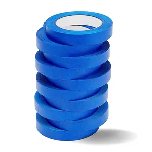 Blue Painters Tape 10 Rolls, 1 Inch x 60 Yards, stretching tape, Masking Tape for Painting, Walls, Art Supplies, Ideal for Projects Multi-Purpose