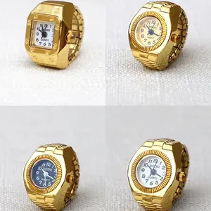 Luxury Ring Quartz  Clock Elastic Stretchy Watches Rings for Women Ladies Finger Hour Functional Vintage Jewelry