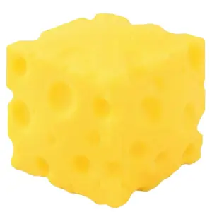 Yellow Cheese Squeeze Toy, Soft Novelty Toy, Rebounding Sensory Toy, Aids in Relaxation and Focus, Sensory Cheese Toy for Kids & Adults, Squishy Sensory Fidgets