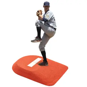 fathersdaygift  VEVOR Pitching Mound, Portable Baseball Game Mound, 42 in Indoor Outdoor Pitching Practice and Training Equipment, One-Piece Softball Pitching Aids with Antifade Turf and Pitching Rubber