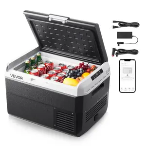 VEVOR 12 Volt Car Refrigerator, 31.7QT/30L Car Fridge, Portable Electric Cooler with - 468 Adjustable Temperature, 12/24V DC and 100 - 240V AC Compressor Freezer for Outdoor, Camping, Travel, RVVEVOR Super Brand Day