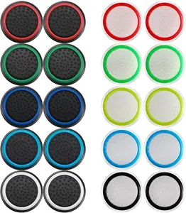 20-Piece Analog Stick Joystick Controller Thumb Grips - Silicone Covers for PS5, PS4, Xbox One, Xbox Series X/S - Colorful Accessories Console Games