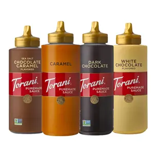 Puremade Dessert & Drink Sauce Variety Pack, Chocolate Caramel, Dark Chocolate, White Chocolate & Caramel, 16.5 fl oz (Set of 4)