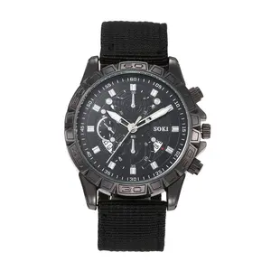 OIDEA Mens Tactical Military Field Watch, Big Dial Date Luminous Hands Nylon Strap Quartz Watch summerwins