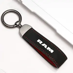 Classic Vintage Suede Leather Keychain, Unisex Design for Dodge RAM, Durable and Stylish Accessory, Perfect Gift Idea