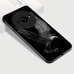 Soaring eagle pattern design suitable for Redmi Note 9,9T,9 Power,A1,A2,A1+,A2+,Poco C50,A3,A3x,Poco C61,K20,K20 Pro,9T,K20 Pro Premium,K30i,K30,Poco X2,K30 Pro,K30 Ultra,K30 Pro Zoom,Poco F2 Pro Hard Case Glass texture Simple design Phone Case