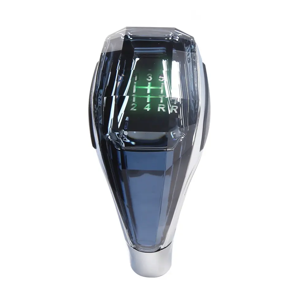 Crystal LED Shifter Knob - Universal USB Rechargeable ABS Automotive Gearshifter Handle, Car Interior Accessory for Manual Transmission, Shifter Knobs & Accessories for Car