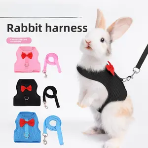 Rabbit Harness Guinea Pig Rabbit Leash Small Pet Leash Harness Rabbit Vest-Style Harness