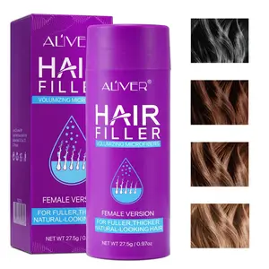 ALIVER Hair Fiber, Includes Hair Powder Spray Nozzle, Hairstyling Texturizing Powder, Enhances Hair Volume & Thickness, Easy Application Volumizing Powder