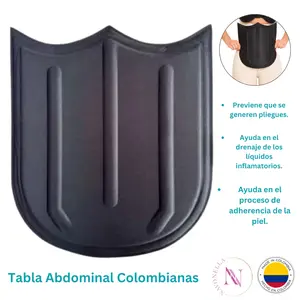Tabla Abdominal Compression Board - Solid Shape & Control Your Abdomen - Shapewear Board Tummy Control 6080 for Daily Use & Physical Activity Tabla postquirúrgica abdominal para adherencia y cicatrización con lycra y espuma