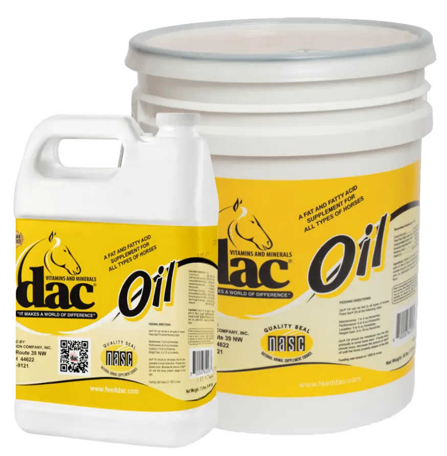 Dac Oil Horse Supplement Skin And Coat Hard Keepers Equine Fat Supplement