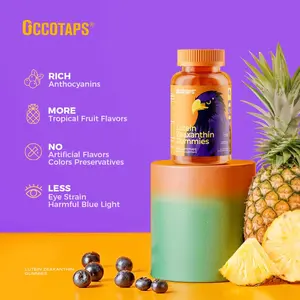 【Healthy Choice Life】Lutein Gummy Eye health vitamins - Sugar-free lutein and zeaxanthin gummy supplements for clear vision, relief of dry eyes, and blue light support for adults and children Edible