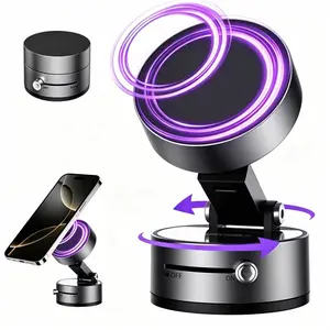 ANIRUN Vacuum Magnetic Universal Smartphone Holder - 360° Rotatable, Strong Suction Cup, Foldable Car Phone Mount for Mirror, Dashboard, Hands-Free Car Accessories (Fits iPhone 12-16, Android Devices)